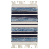 Arne puuvillamatto - sininen