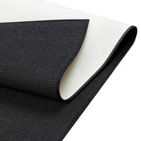 Narma CREDO Sileäksi kudottu matto, omalla mitalla - musta