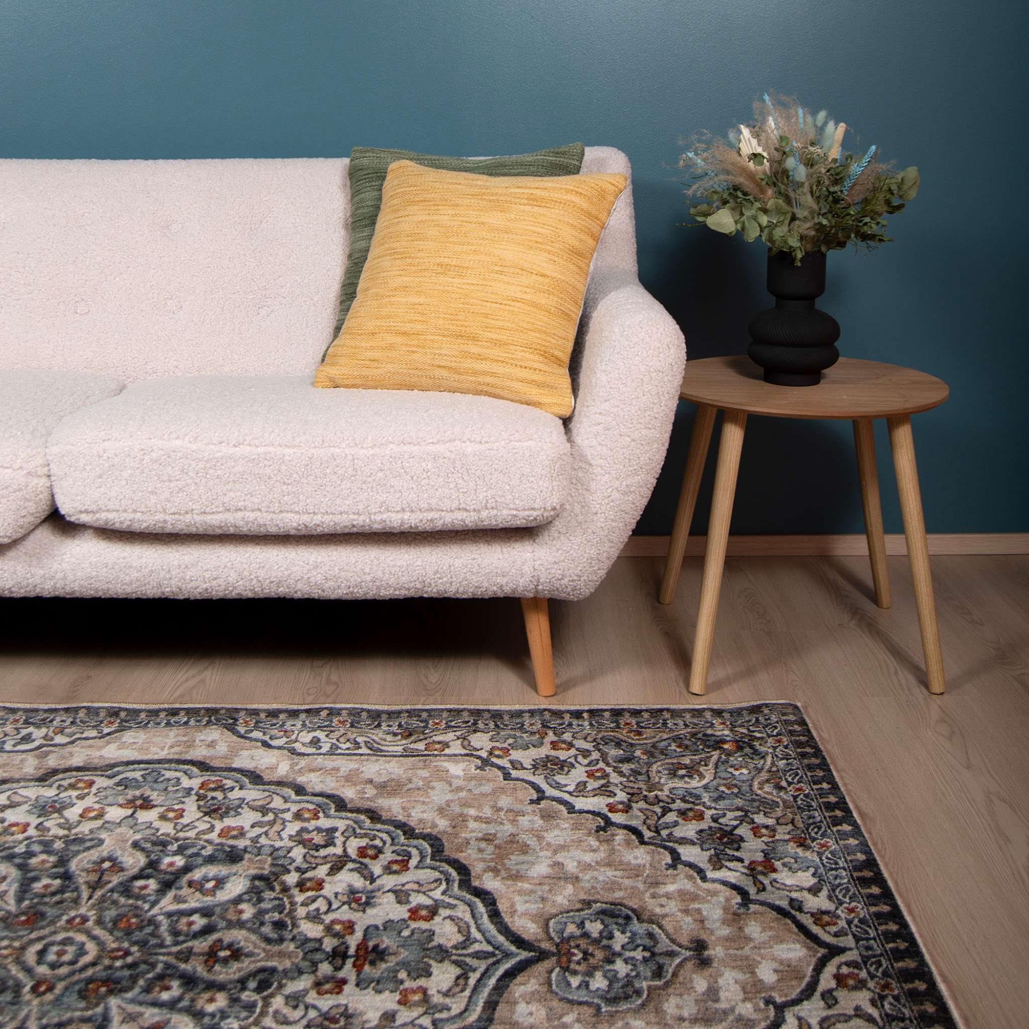 Noda itämainen matto - sininen-beige