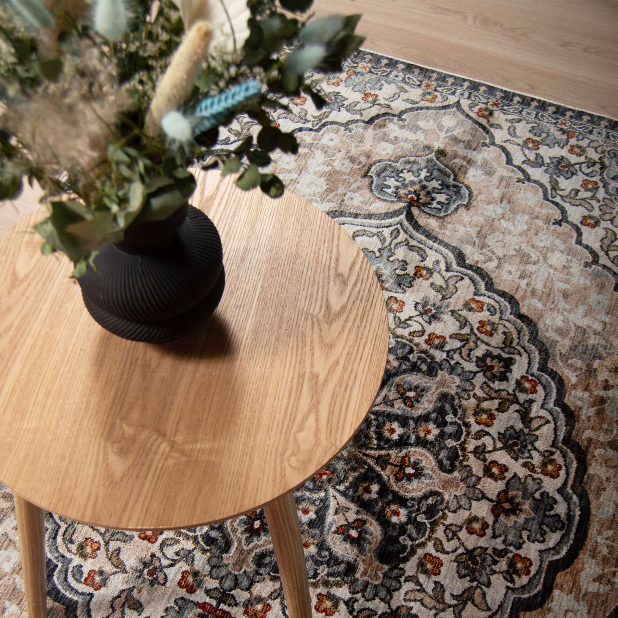 Noda itämainen matto - sininen-beige