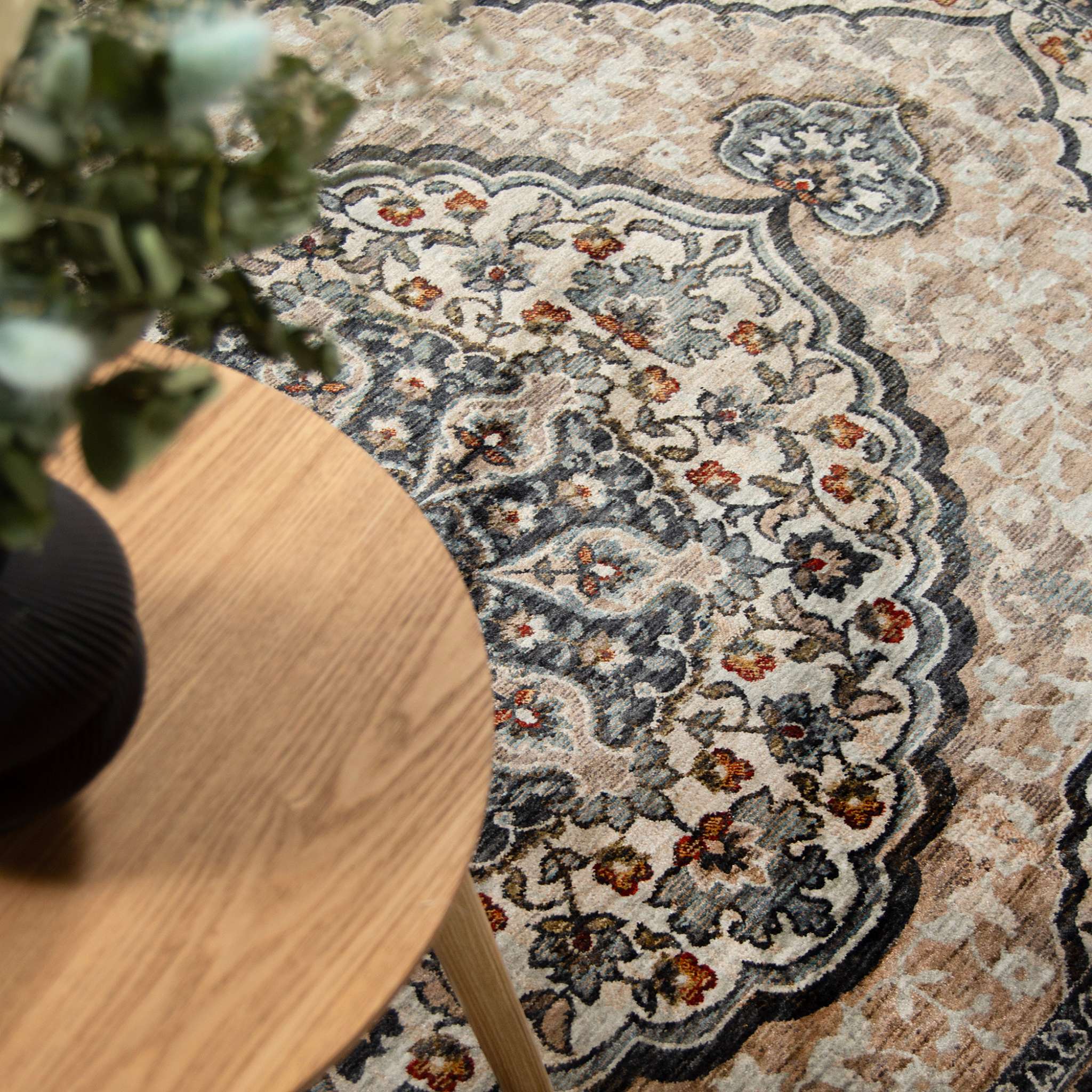 Noda itämainen matto - sininen-beige