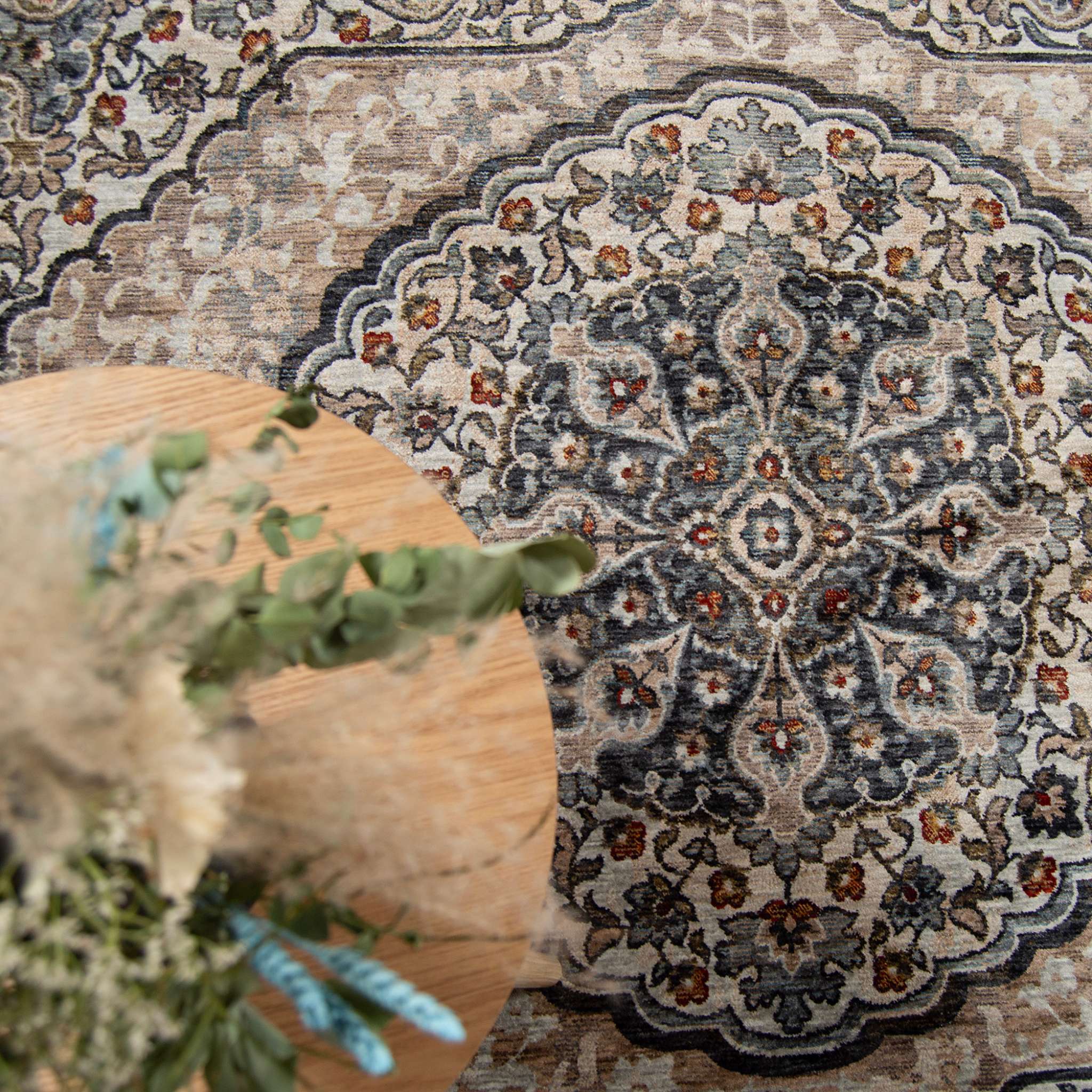 Noda itämainen matto - sininen-beige