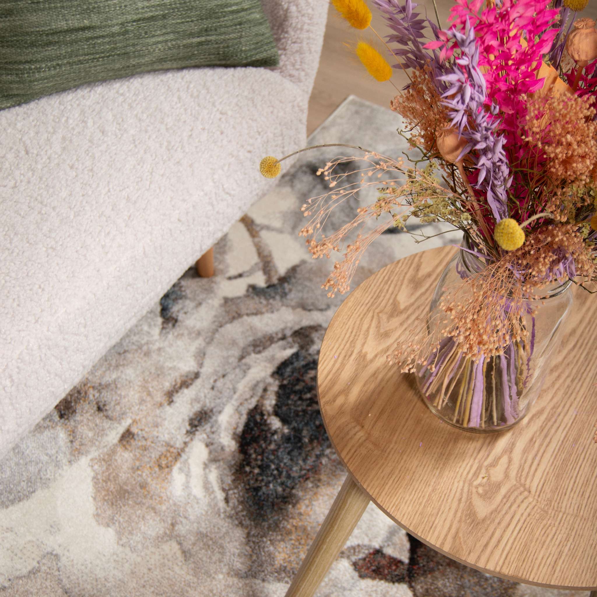 Vivian nukkamatto - harmaa beige